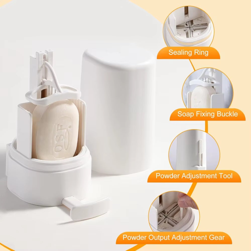 Soap Grinder Dispenser, Soap Grinding Box, Refillable Soap Grinder, Soapy Bar Crusher Holder for Hand Washing, Kitchen, Bathroom